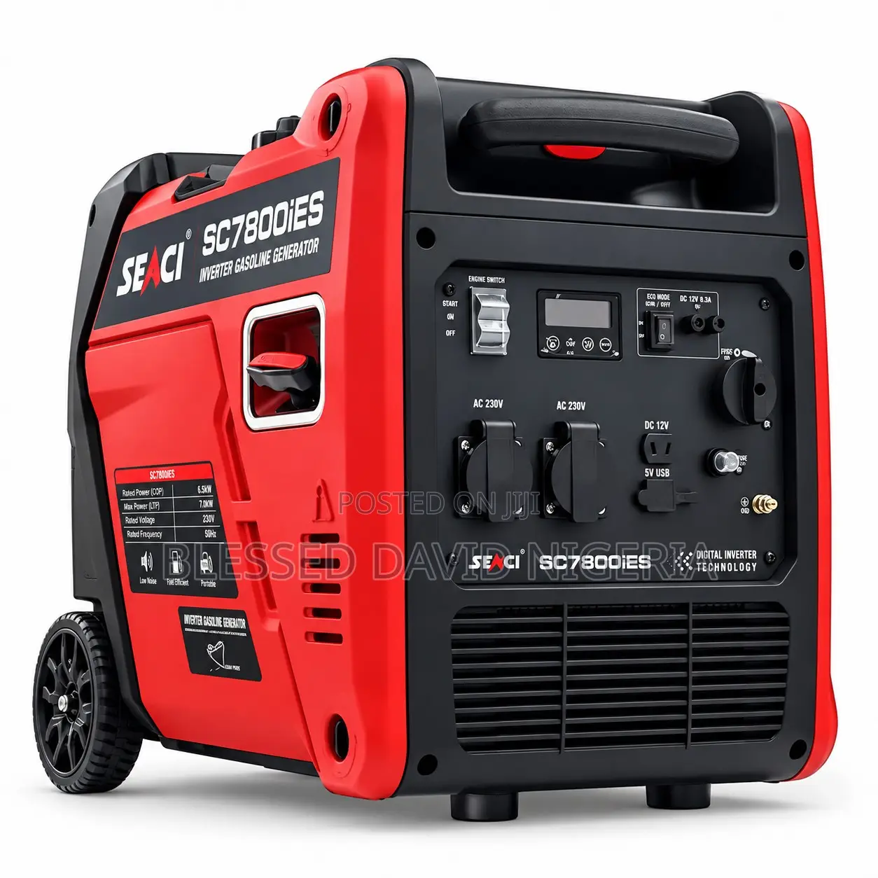 Senci SC7800iES 5.0kva / 5.6kva Silent Inverter Petrol Generator