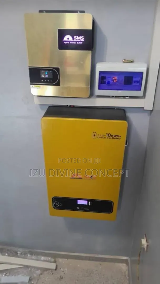 Fullpackage 10kwh SMS Lithium Battery With 6.5kva SMS Hybrid Inverter