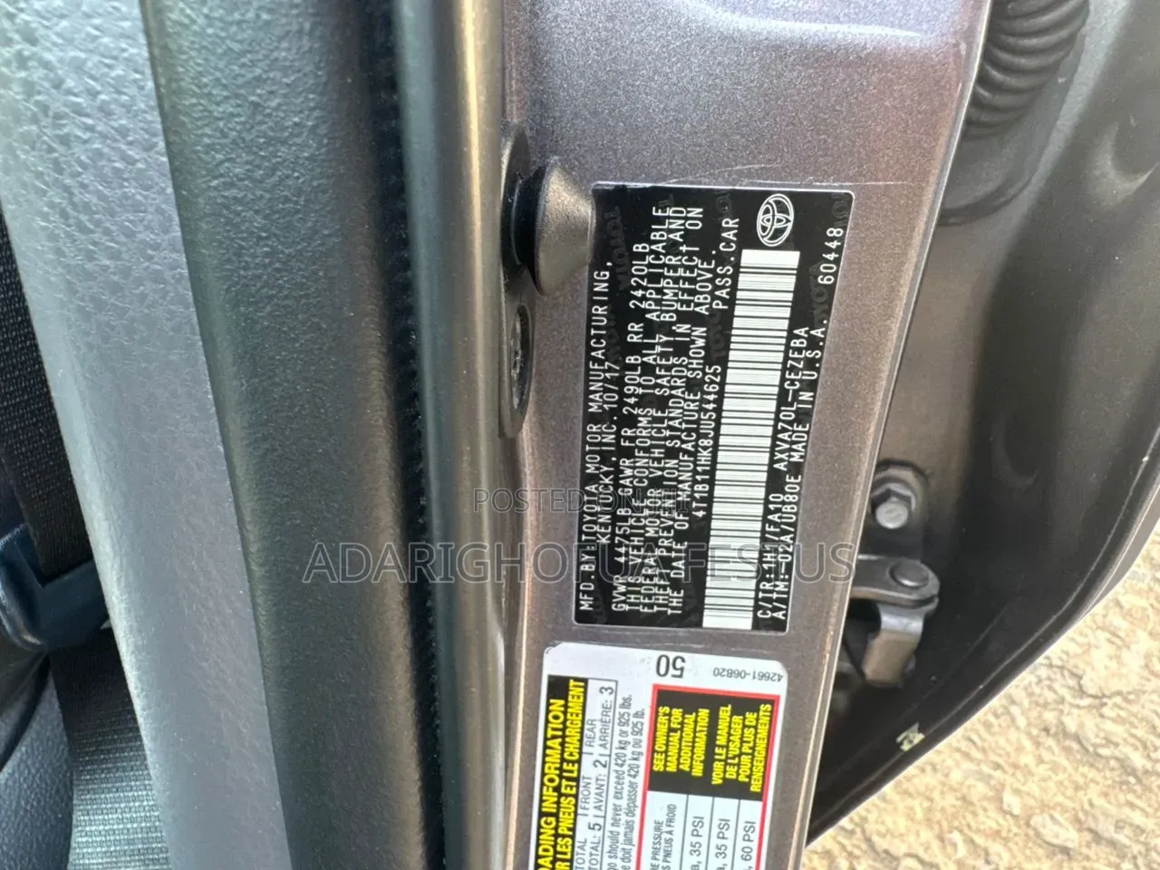 Toyota Camry 2018 Gray