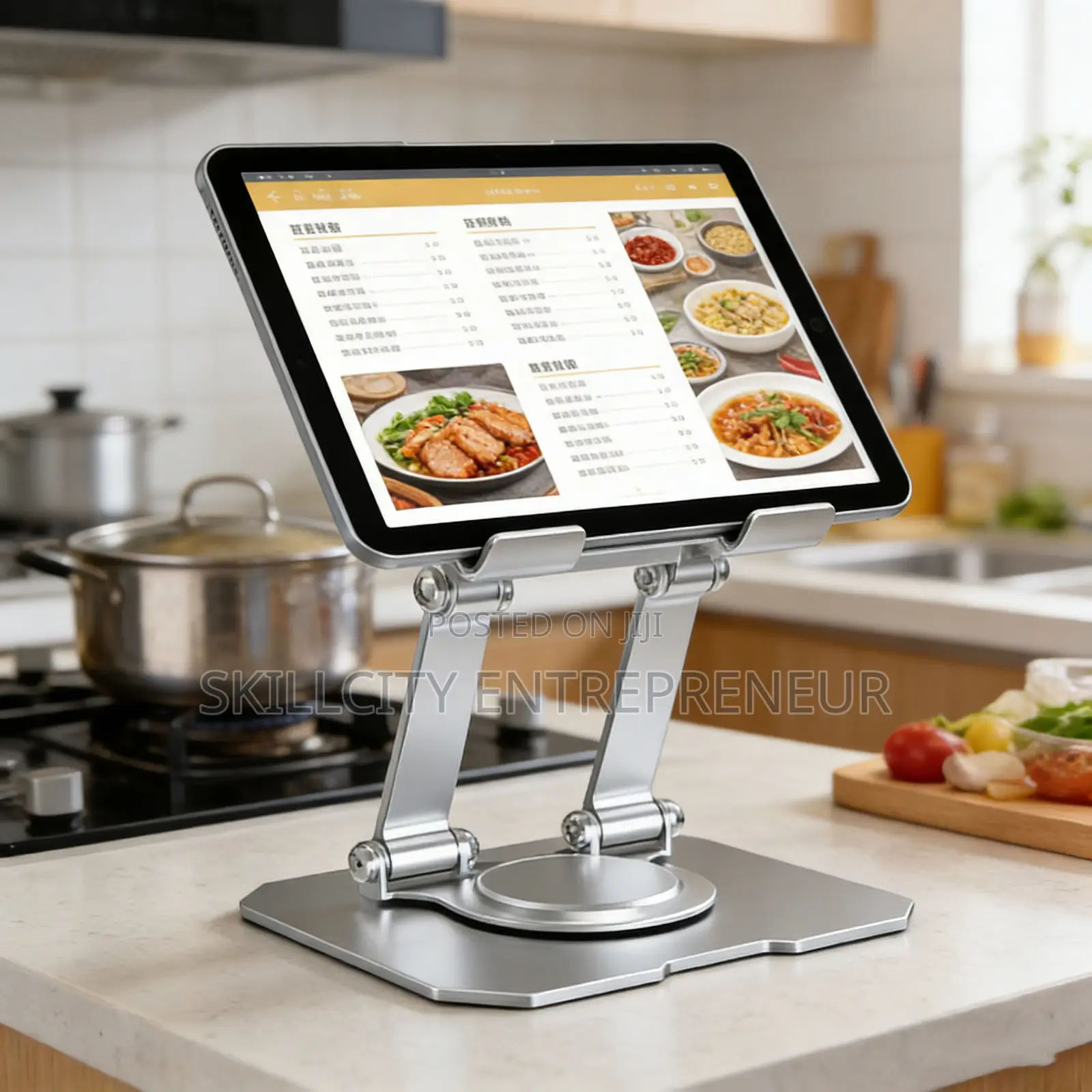 360° Rotating Foldable Metal Phone/Tablet Holder
