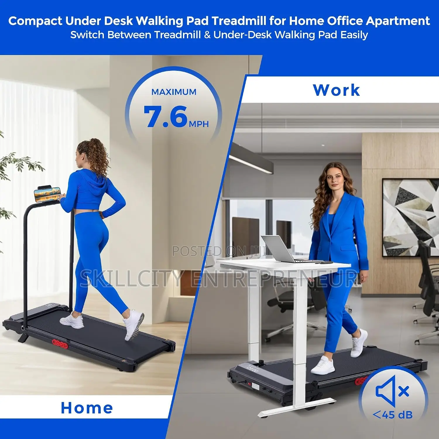 Standard 1.5 Horse Power Treadmill With Bluetooth Speaker