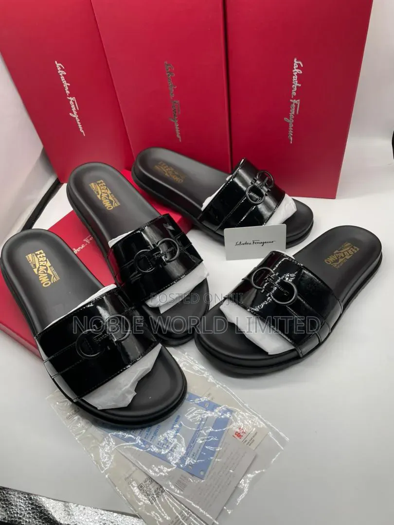 Classic Black Pam Slippers KNS 8d