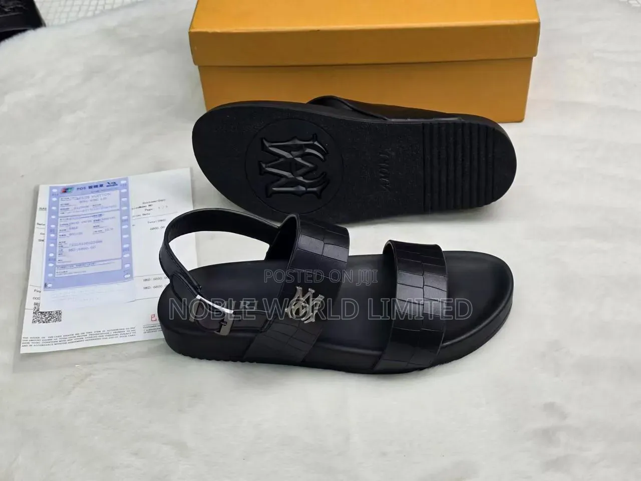 High Grade Black Sandals KNS Gn
