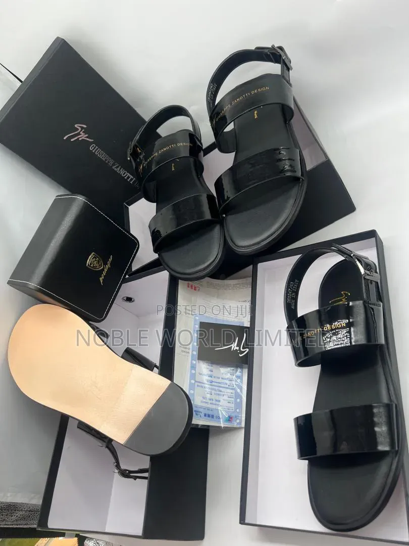 High Grade Black Sandals KNS Gn