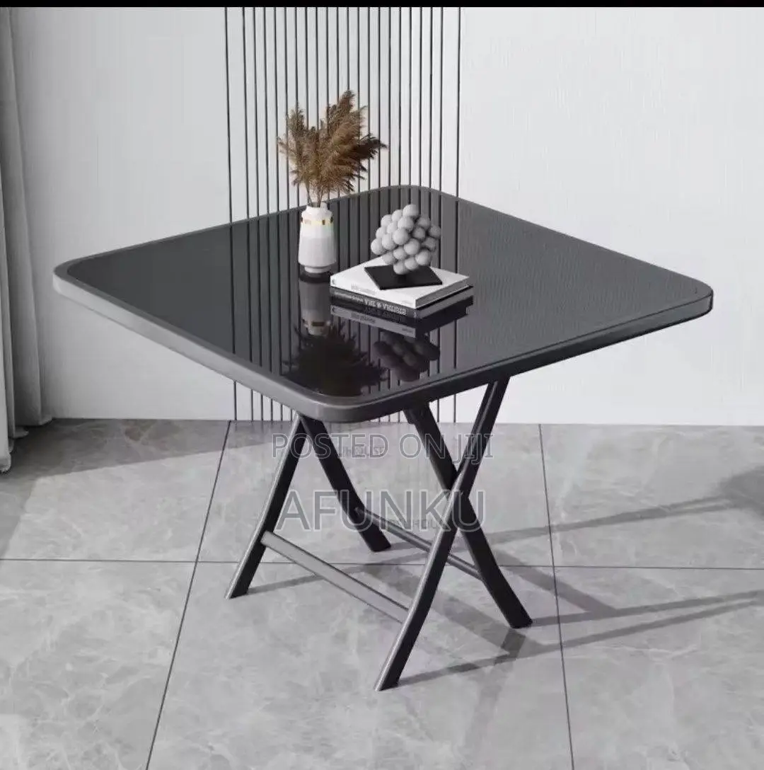 Modern Glass Foldable Table and Chair