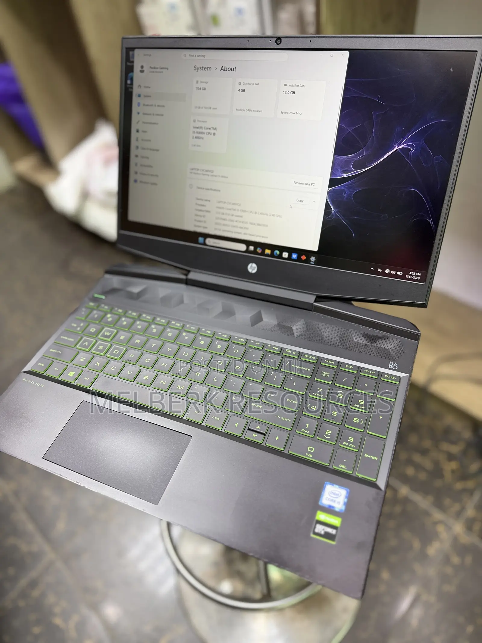 HP Pavilion Gaming Laptop 15-dk2xxx 12GB Intel Core i5 HDD+SSD 750GB