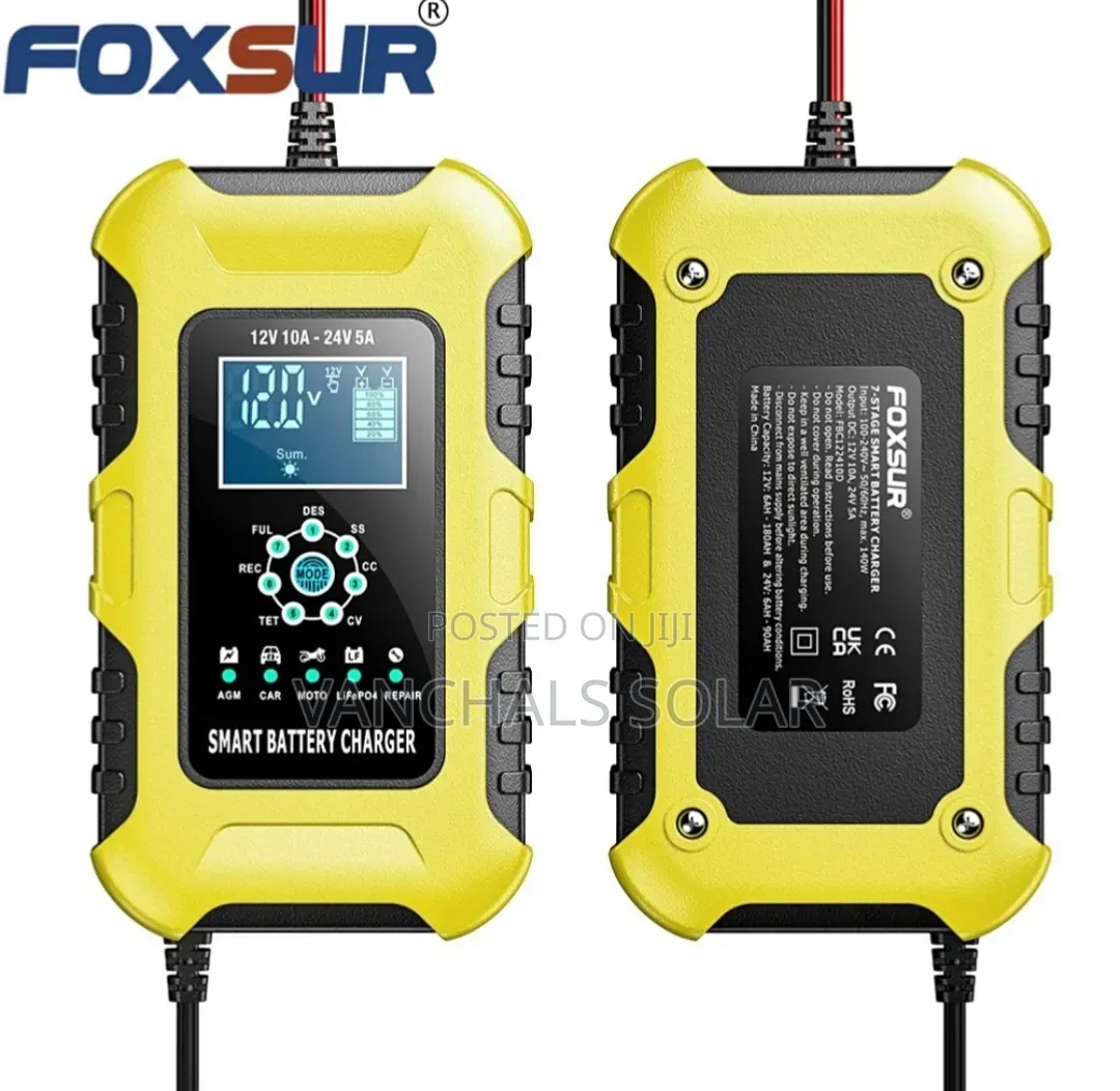 Battery Charger Lithium Lifepo4/Lead Acid 12/24v 10a