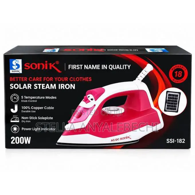 Inverter/Prepaid Meter Friendly AC/DC Steam Iron
