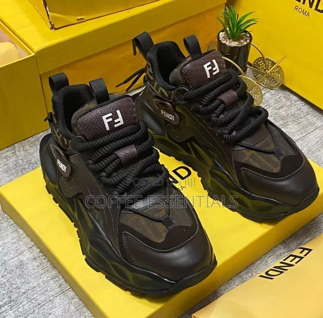 Black Chunky Sneakers