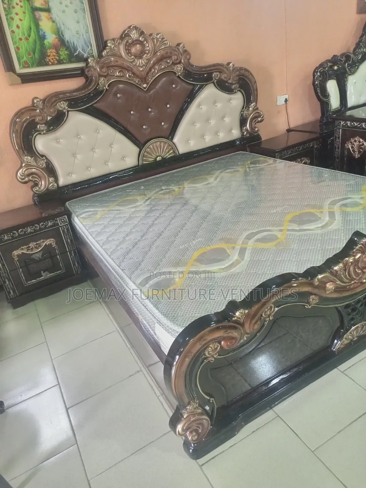 Turkish 7x7 Bed Complete Set With Wardrobe.
