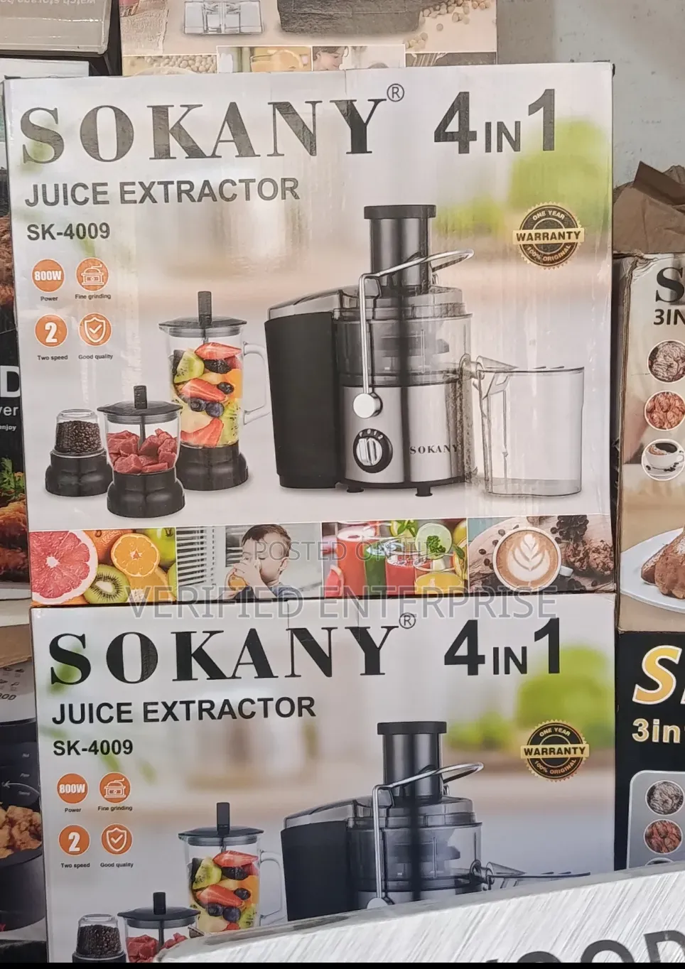 Sokany 4 in 1 Juicer and Blender