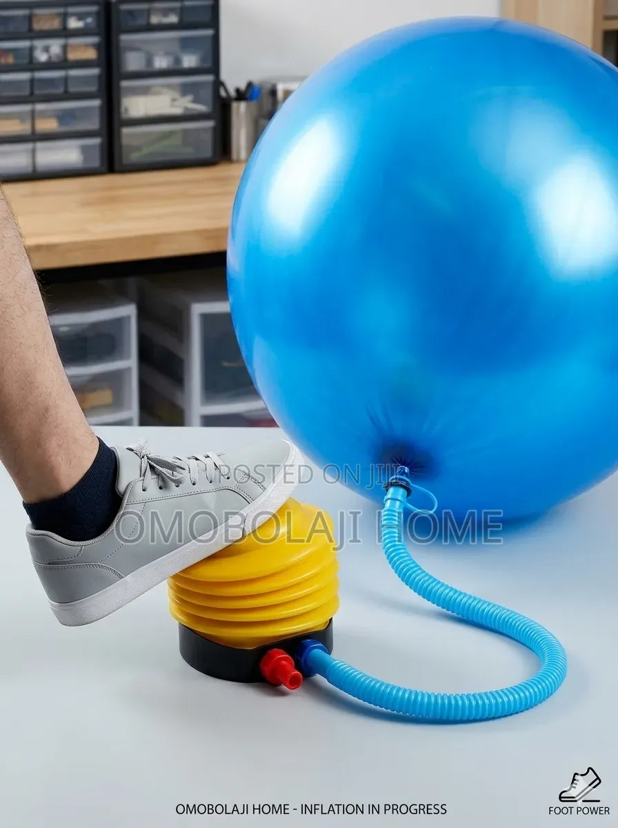 Portable Manual Foot Pump / Air Inflator for Balloons, Airbeds Pools