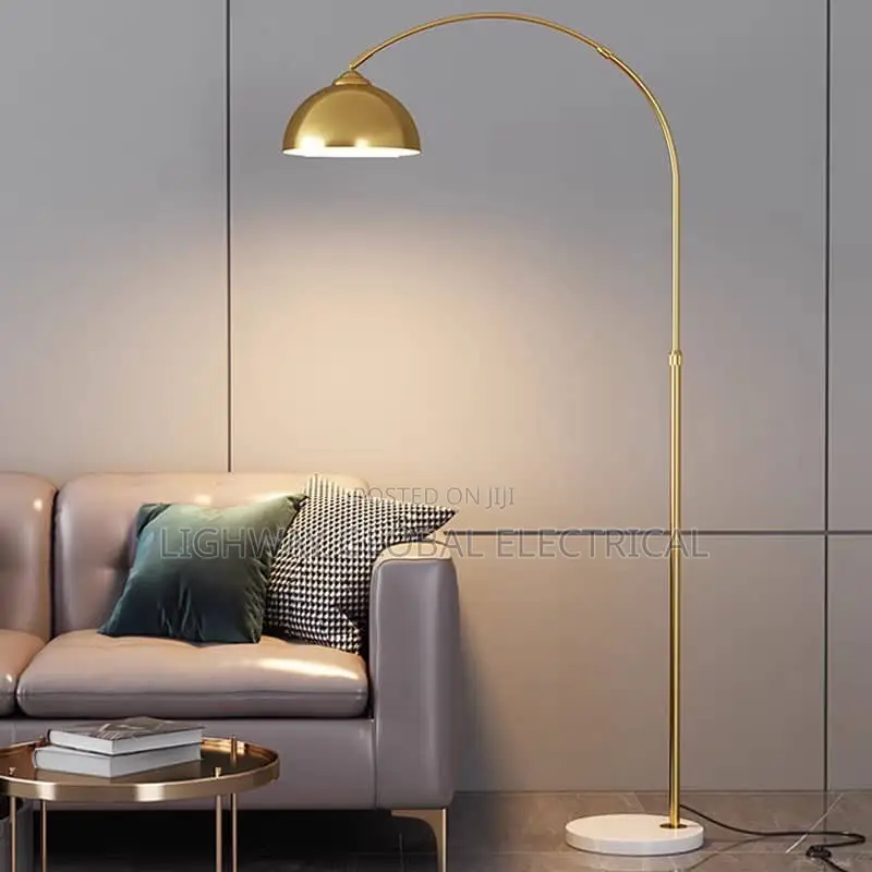 Gold Fishing Metal Floor Lamp