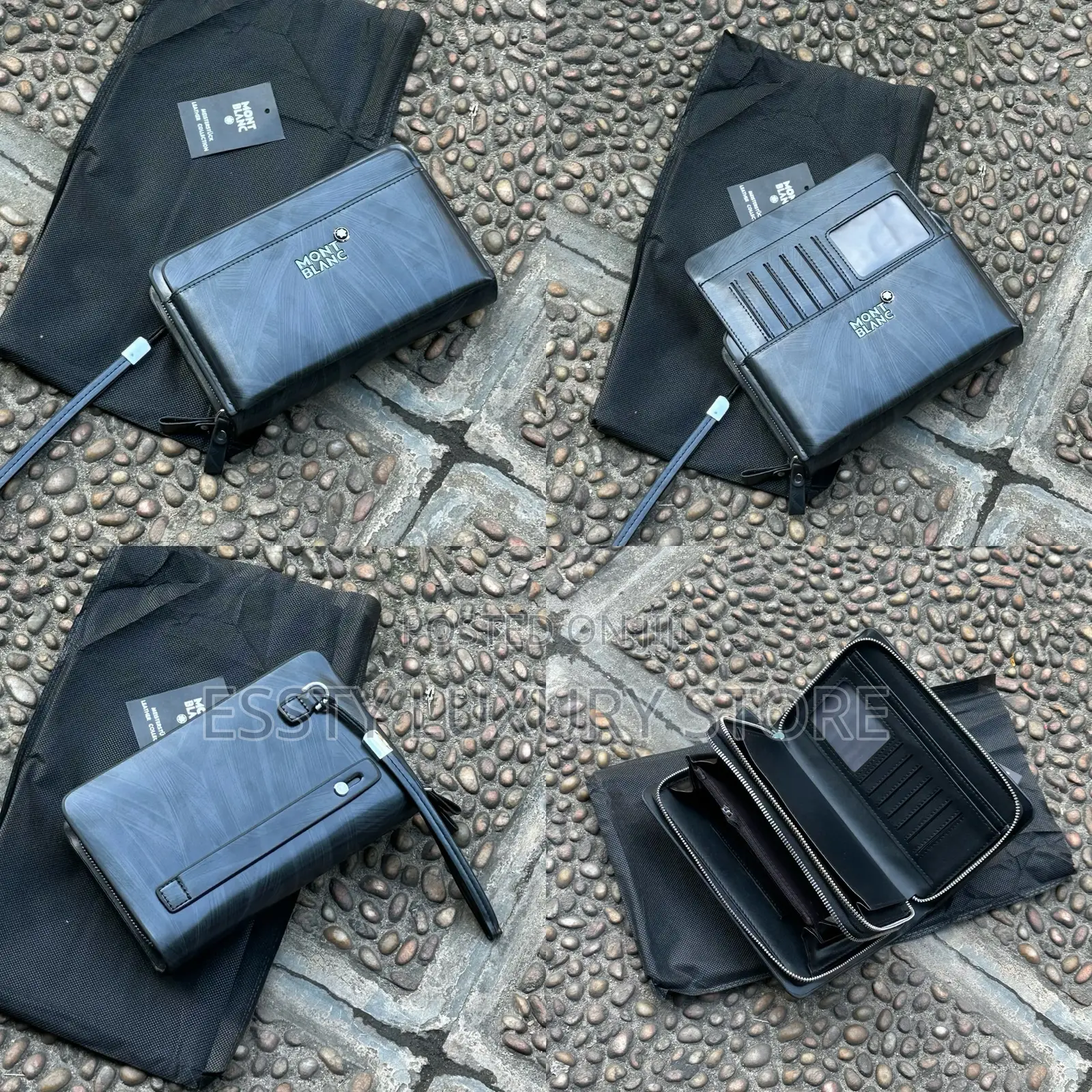 High Quality Luxury Mont Blanc Genuine Leather Purse