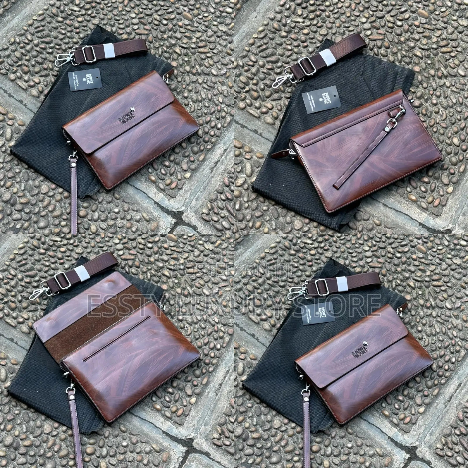 High Quality Luxury Mont Blanc Genuine Leather Purse