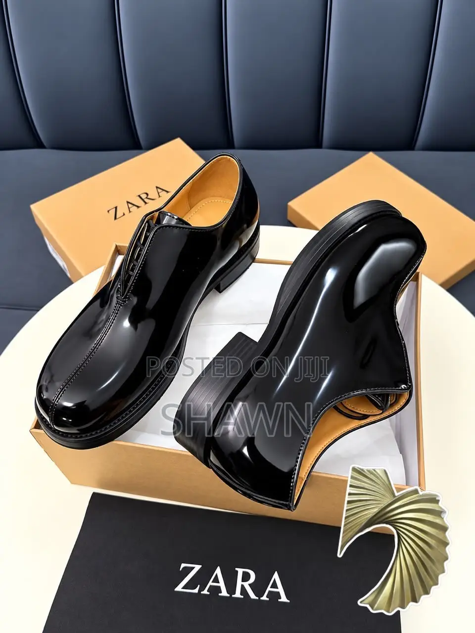 Zara Patent Leather Oxford Shoes