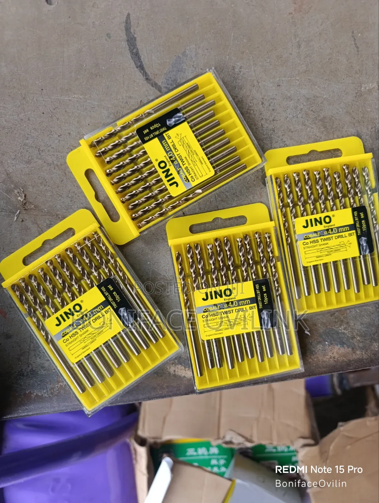 4.0mm Cobalt HSS Twist Drill Bit Straight Shank ( All Sizes Available