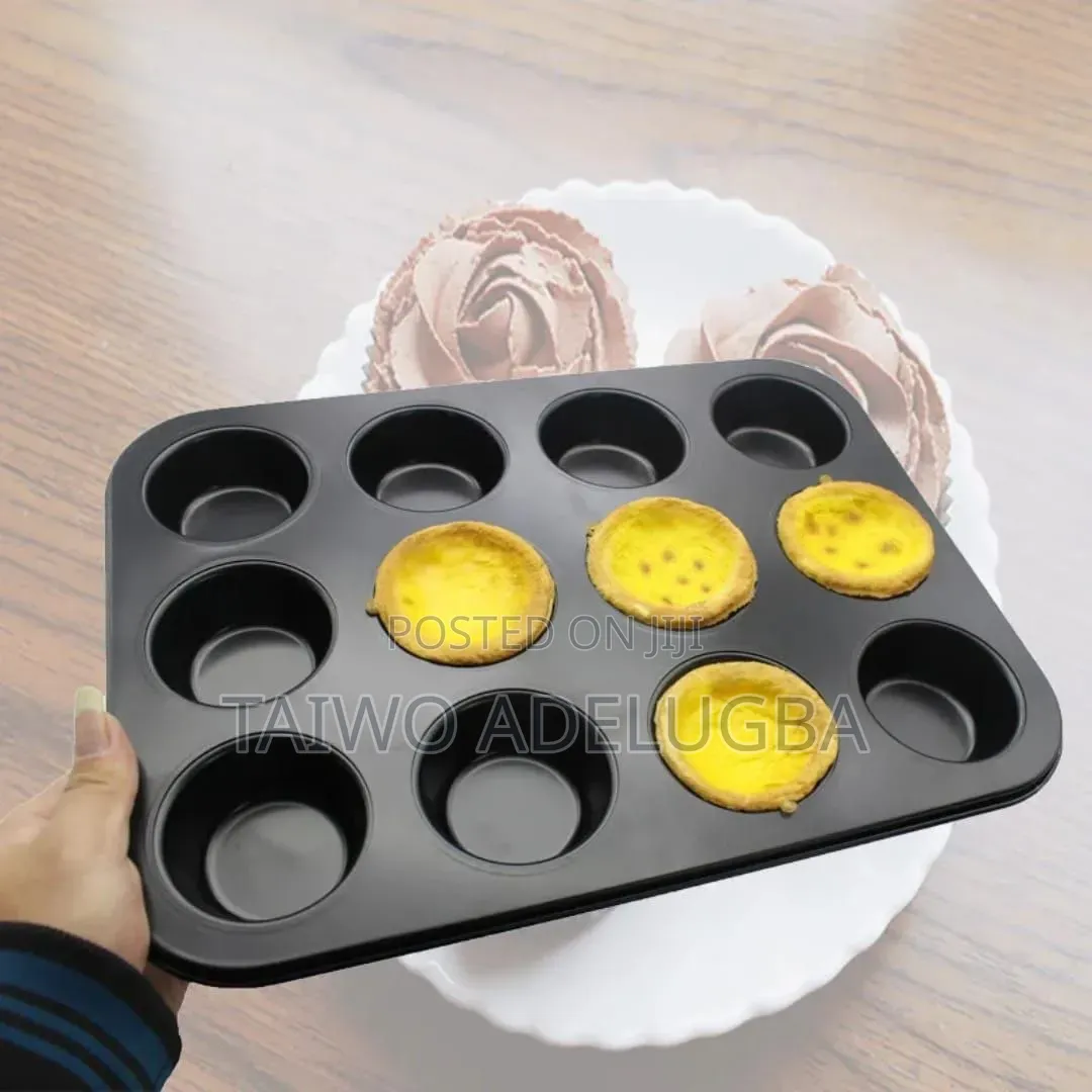 Aluminum Non Stick Holes Muffin Cake Pan.