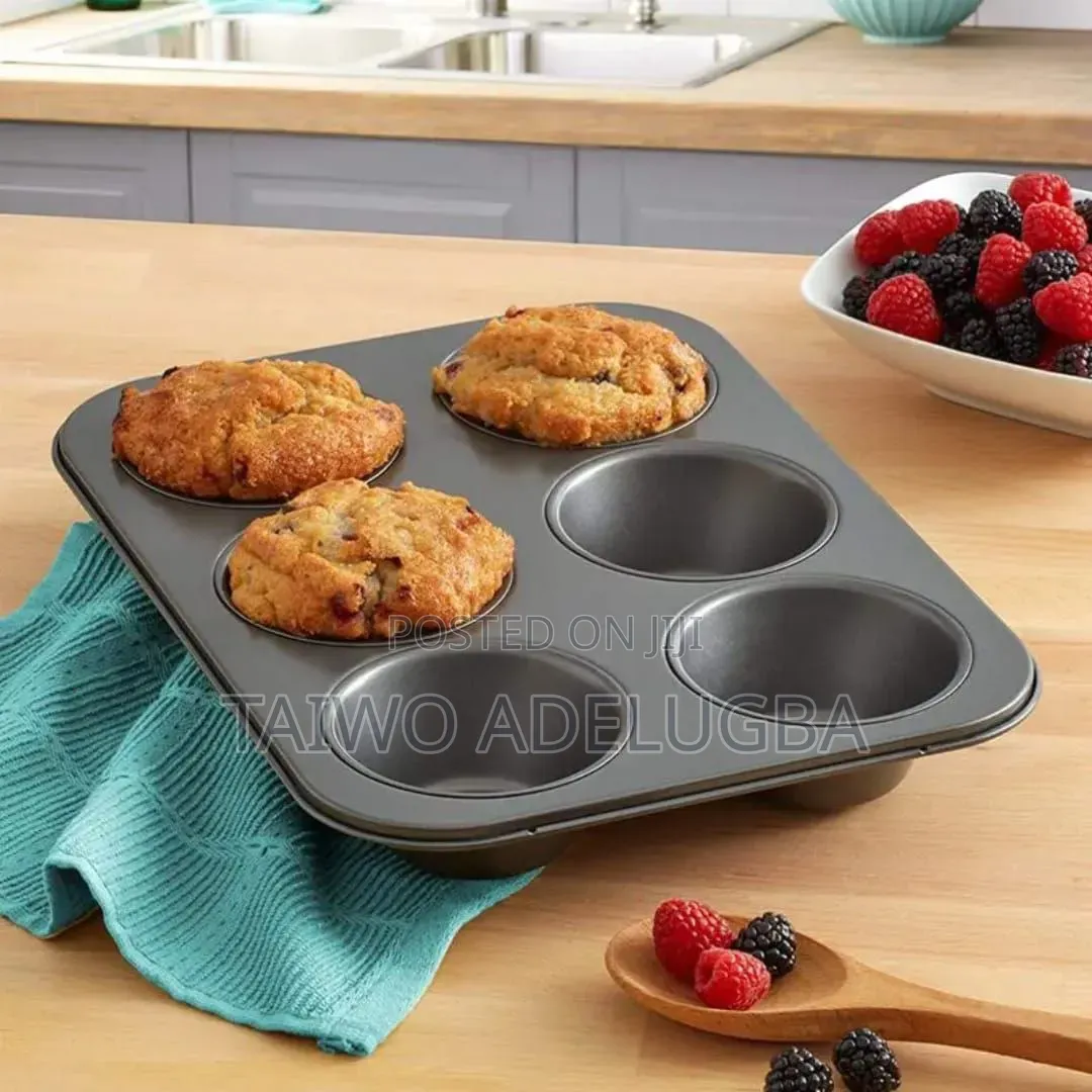 Aluminum Non Stick Holes Muffin Cake Pan.