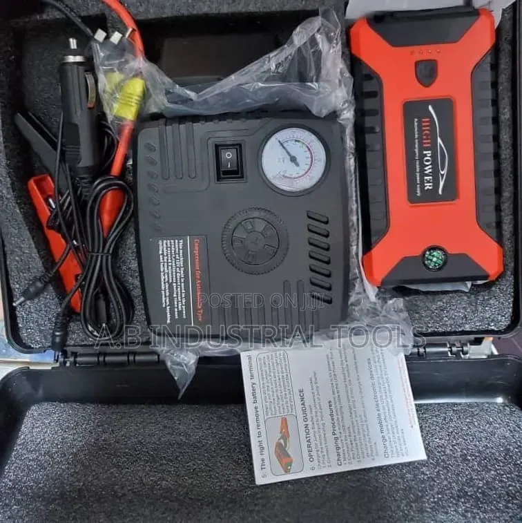 High Power Multi-Function Car Jump Starter and Air Compressor Kit,