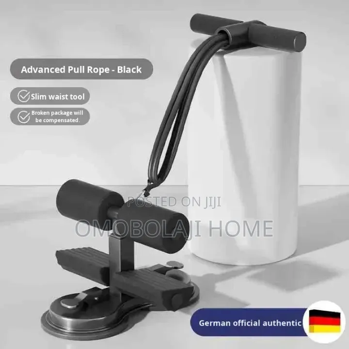 Adjustable Sit Up Bar With Double Suction Resistance Bands Ab Workout