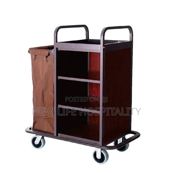 Single Door House Keeping Trolley