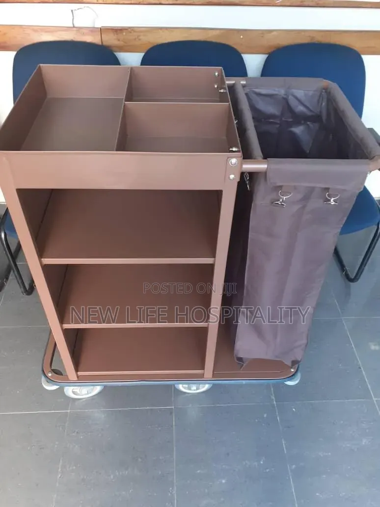 Single Door House Keeping Trolley