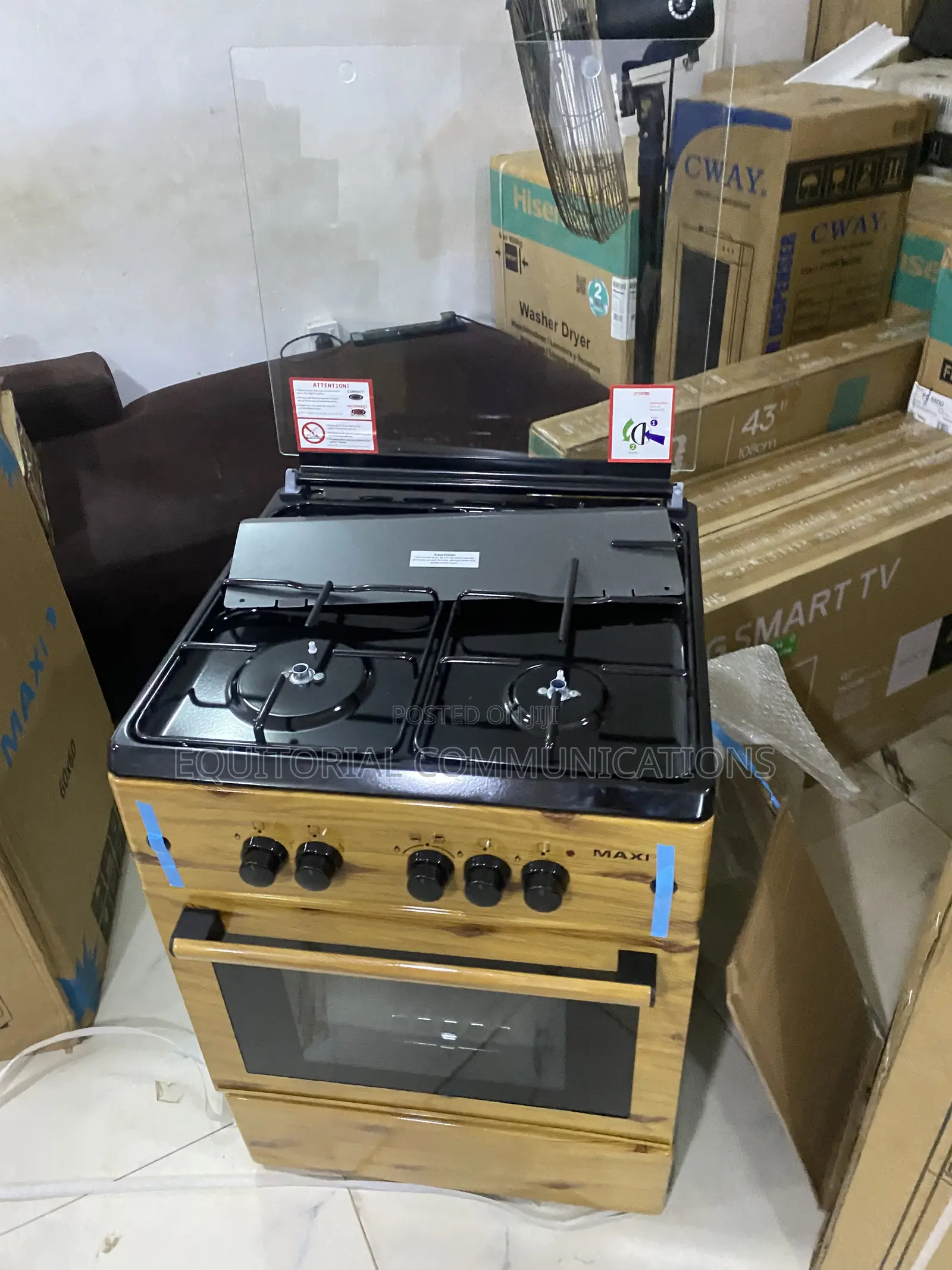 Maxi 6060 3b+1p Wood Standing Gas Burner