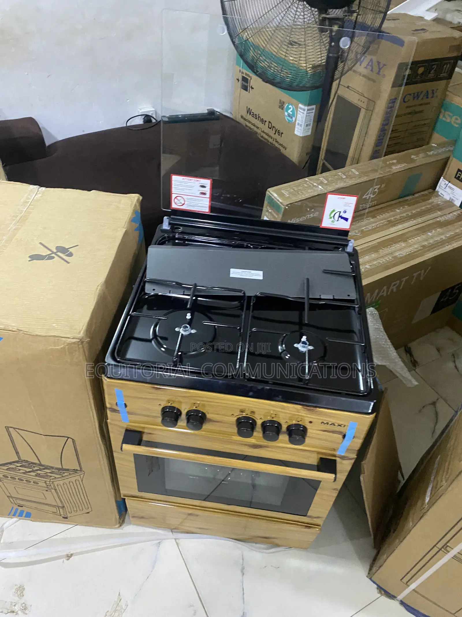 Maxi 6060 3+1 Wood Gas Cooker