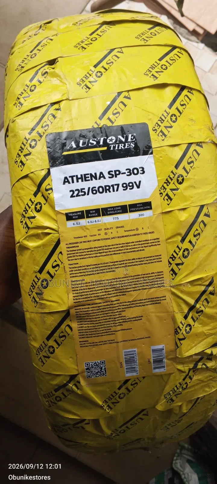 225/60r17 Austone Tyre