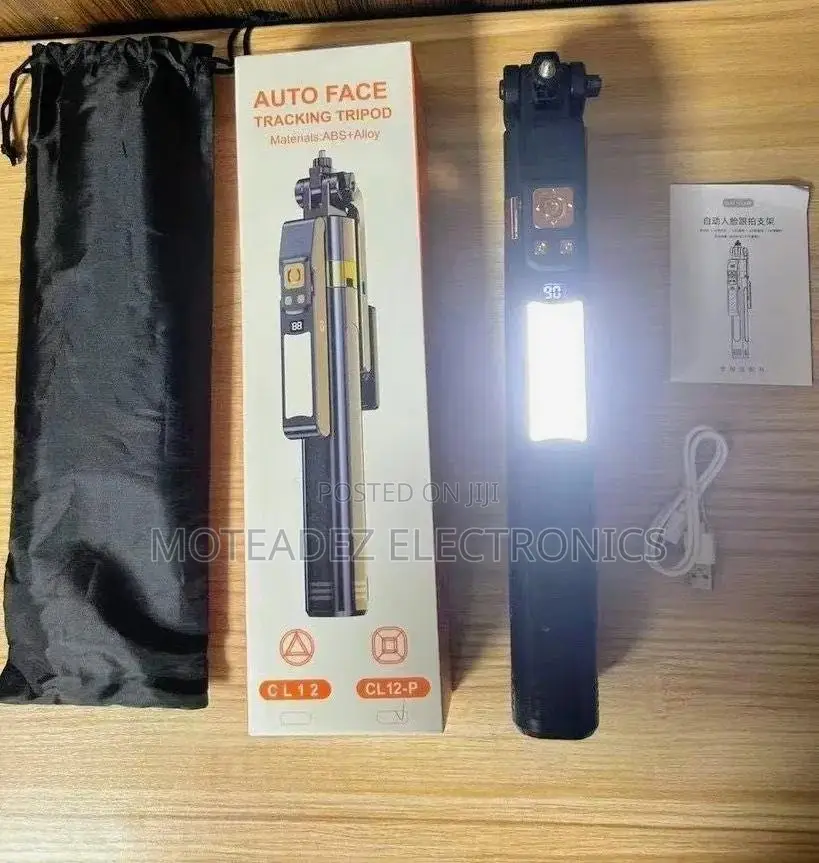 Ai 360° Rotating Auto Face Tracker Tripod Stand With Remote (CL12-P)