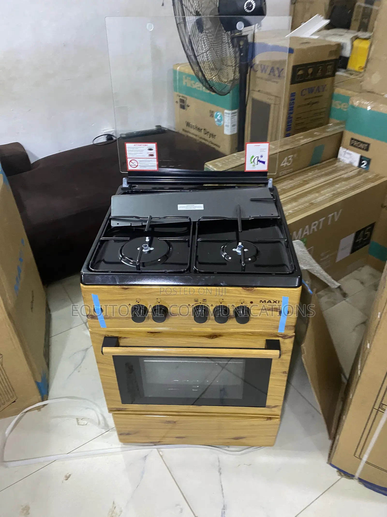Maxi 6060 3+1 Freestanding Wood Gas Cooker