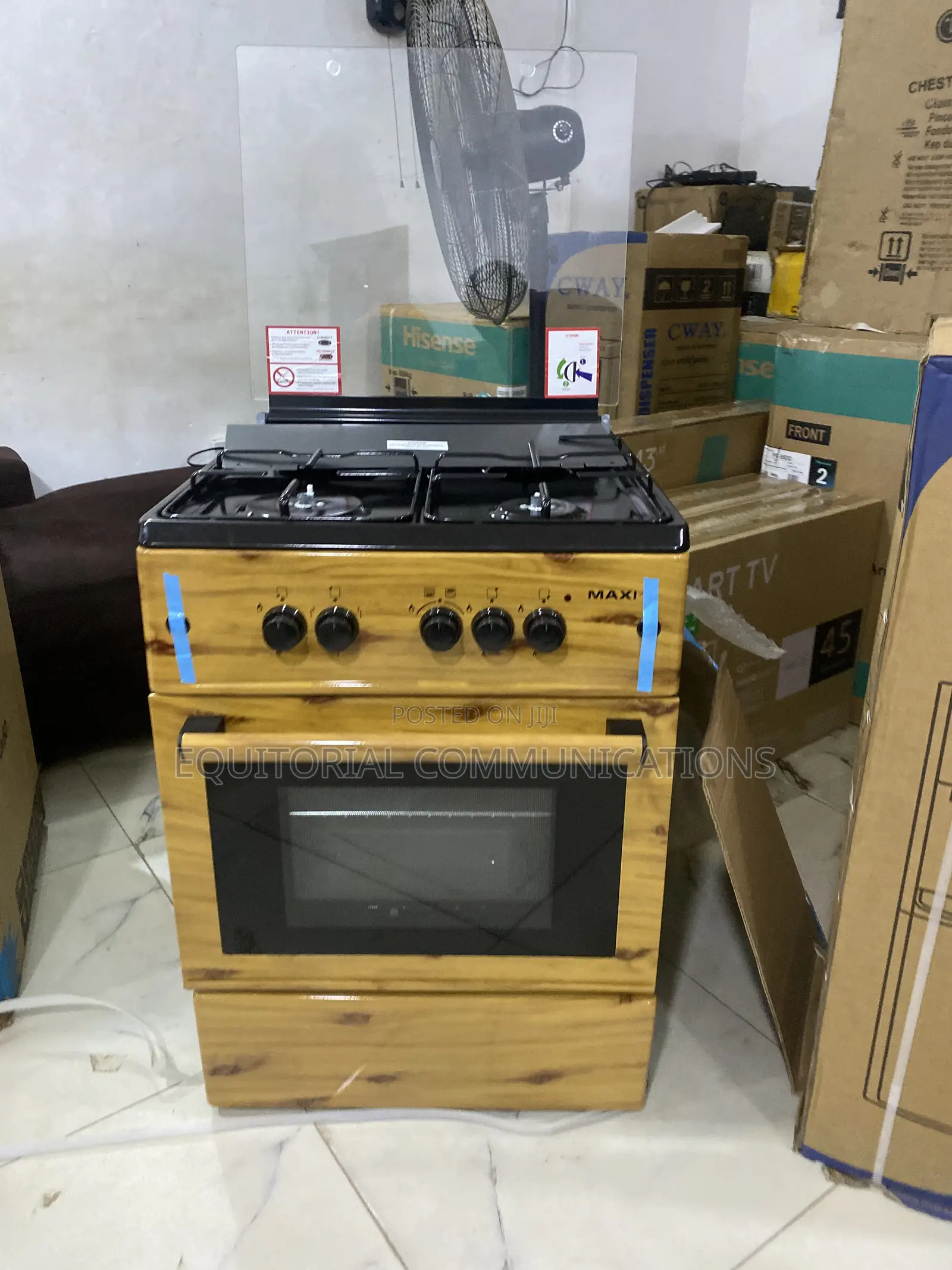 Maxi 6060 3+1 Freestanding Wood Gas Cooker