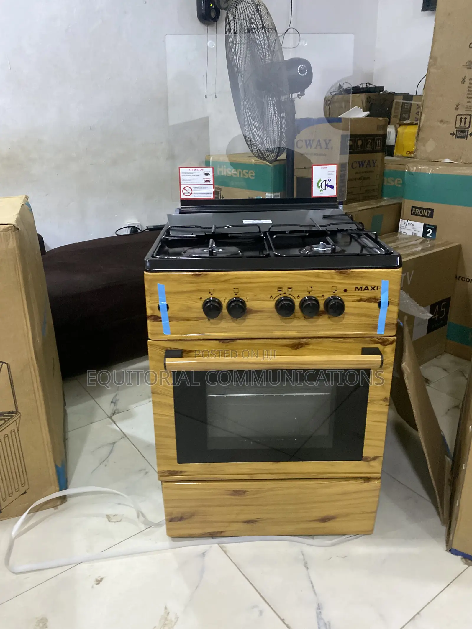 Maxi 6060 Wood Standing Cooker With 3+1 Burners