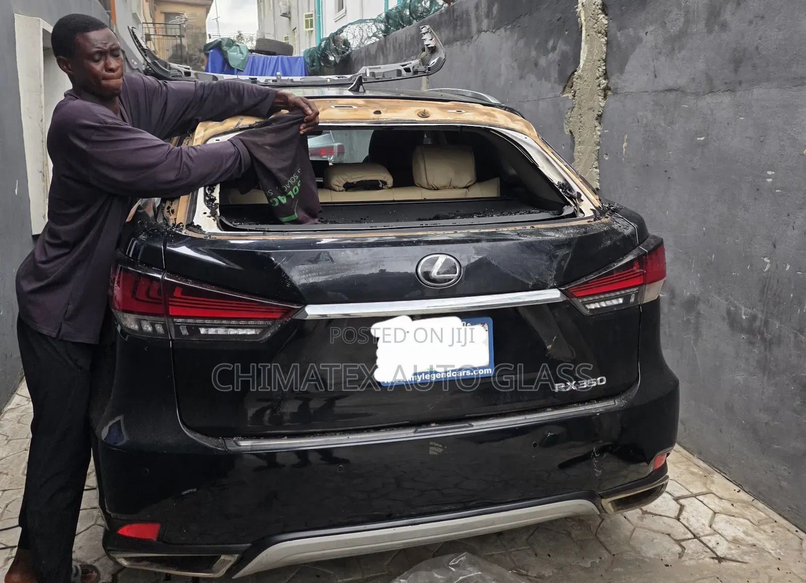 Lexus Rx350 2019 2020 Back Glass Available Installed at Chimatex