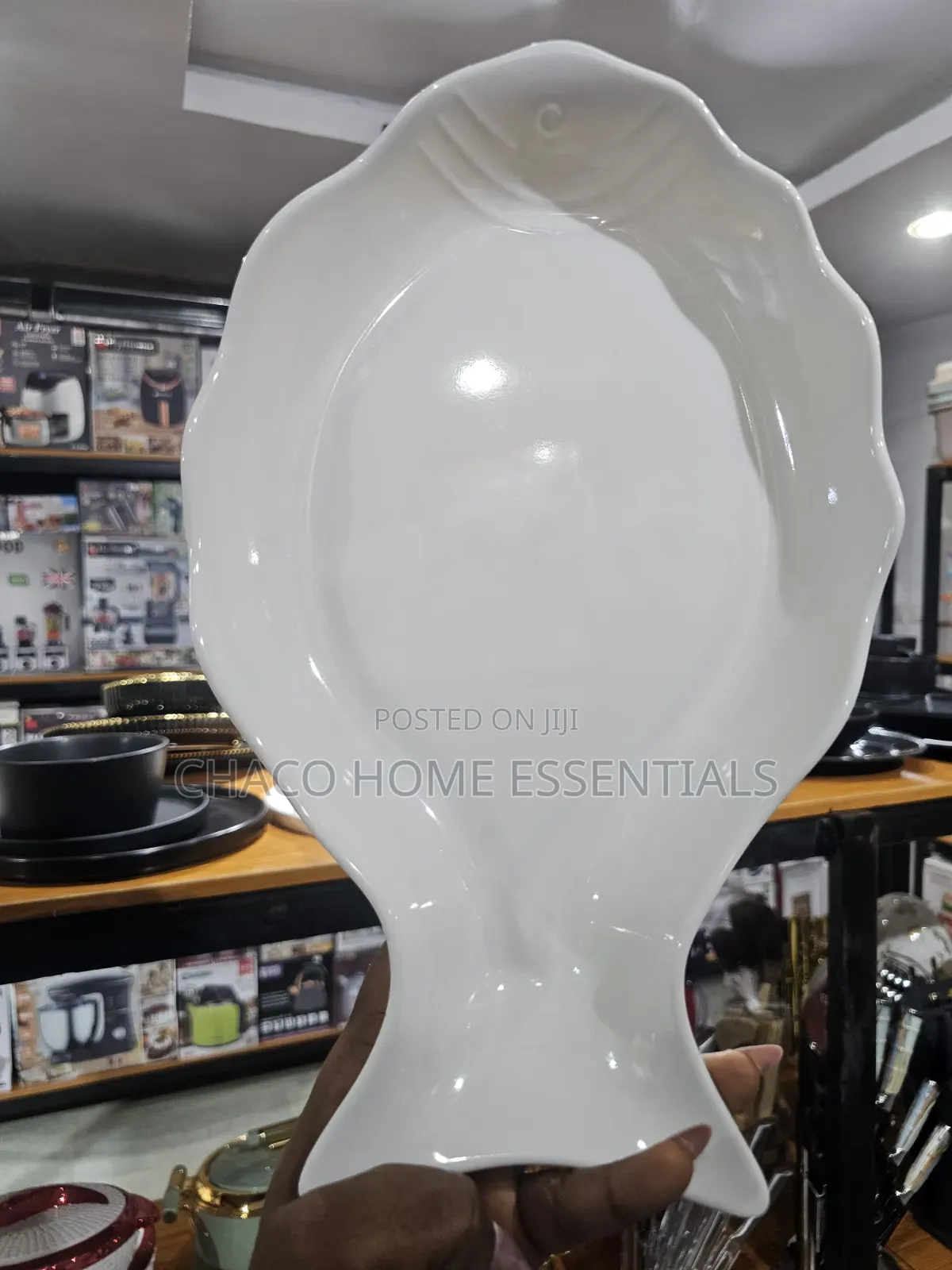 Unbreakable Melamine Fish-Shaped Serving Platter / Plate