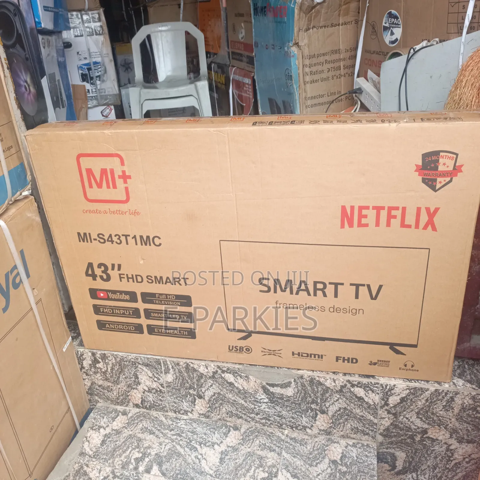Mi+ Smart 43 inches TV 2year Warranty