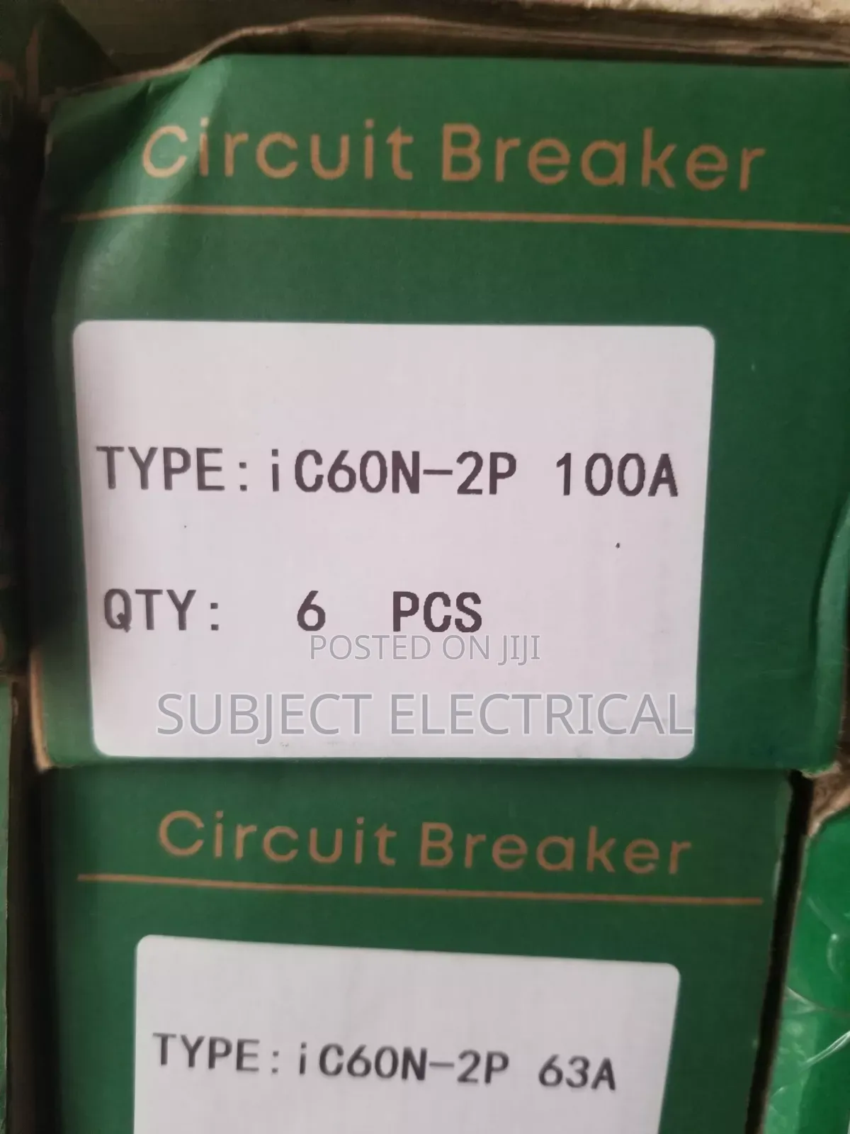 For a Schneider Electric 100a 2-Pole McB,