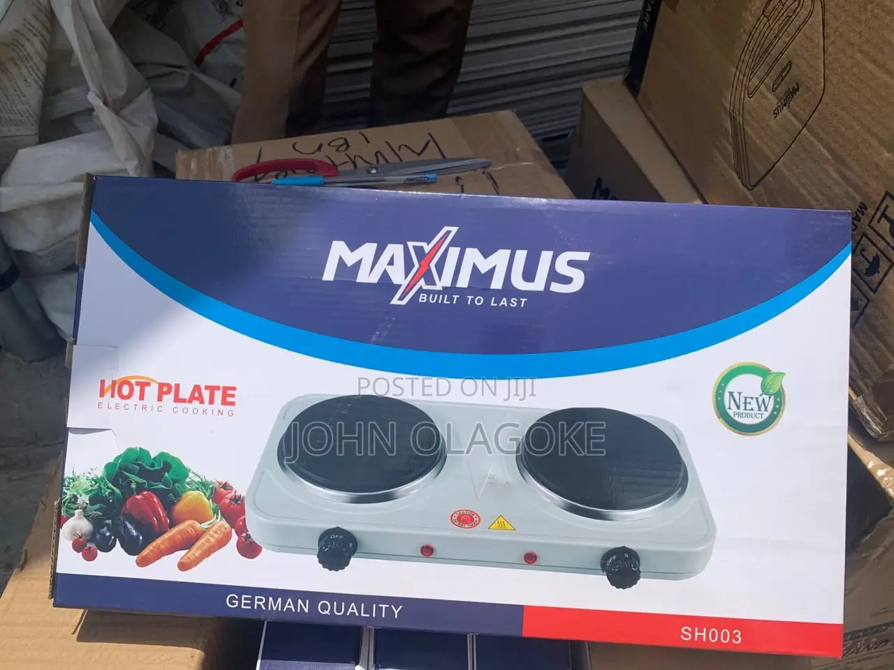 Maximus Double Electric Hotplate Cooker