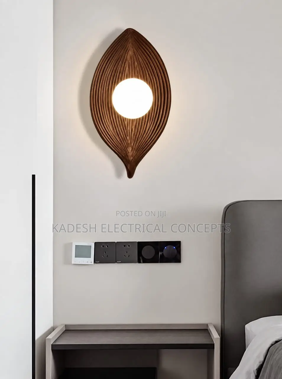 Vintage LED Leaf Wall Lamp Living Room Background Wall Sconce Corridor