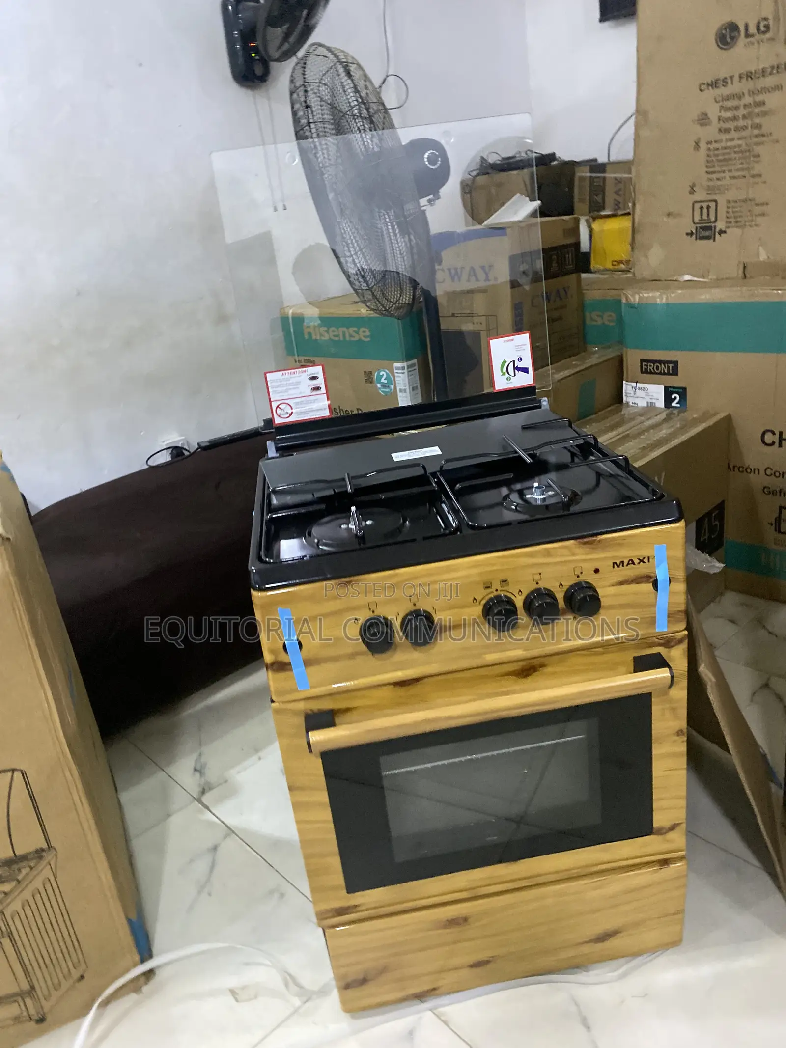 Maxi 6060 3+1 Wood Standing Kitchen Gas Cooker