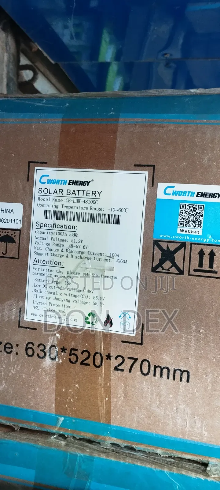 5kwh 48v Cworth Lithium Ion Battery