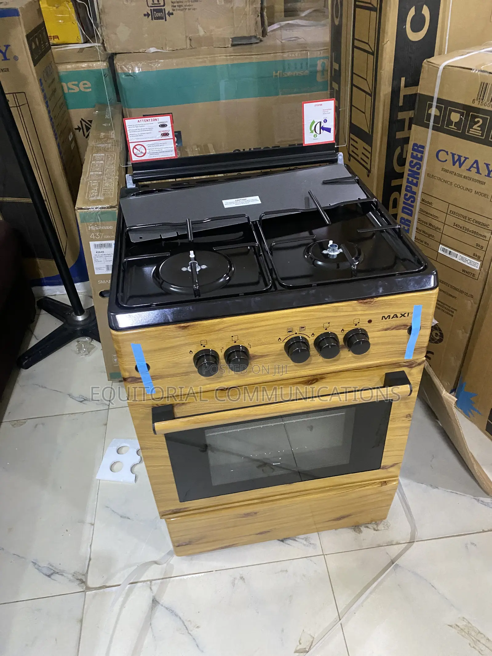 Maxi 6060 3+1 Wood Burner Kitchen Cooker