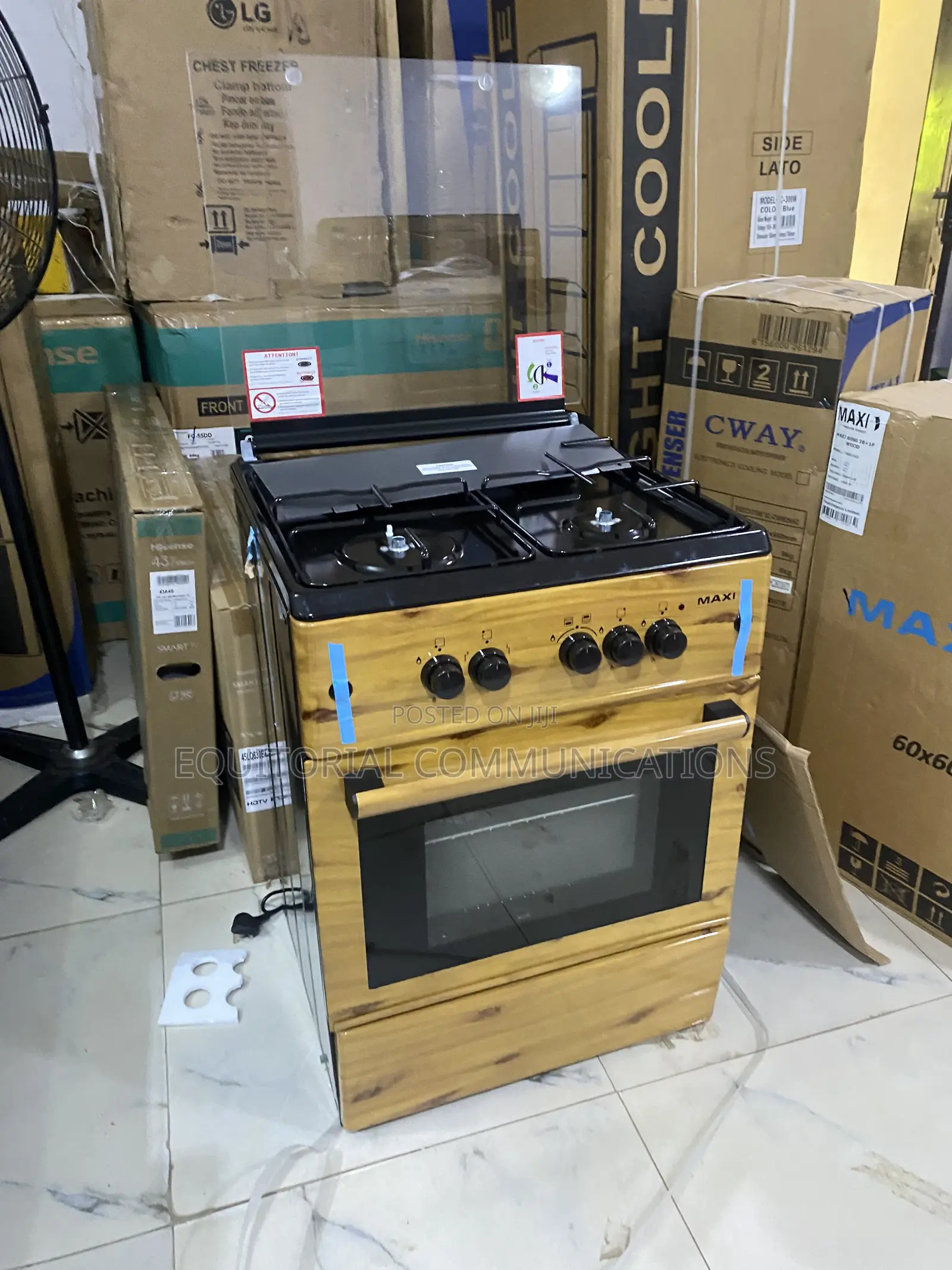 Maxi 6060 3+1 Wood Gas Cooker for Everyday Cooking
