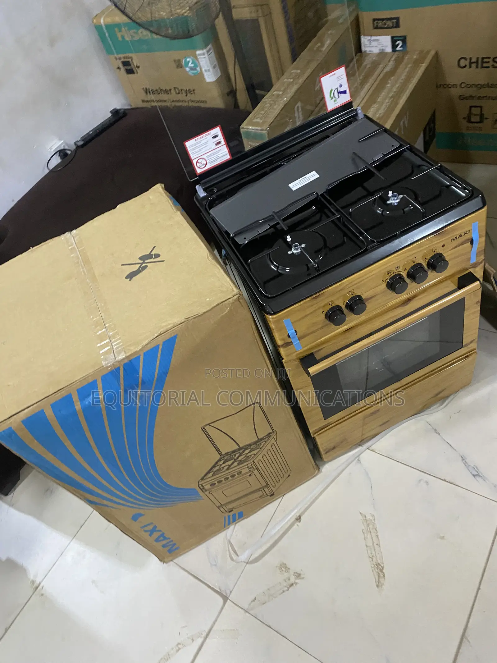 Maxi 6060 3+1 Wood Gas Cooker for Everyday Cooking