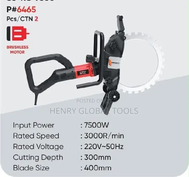 Heavy Duty Electric Ring Saw – Professional Concrete Masonry Cutter