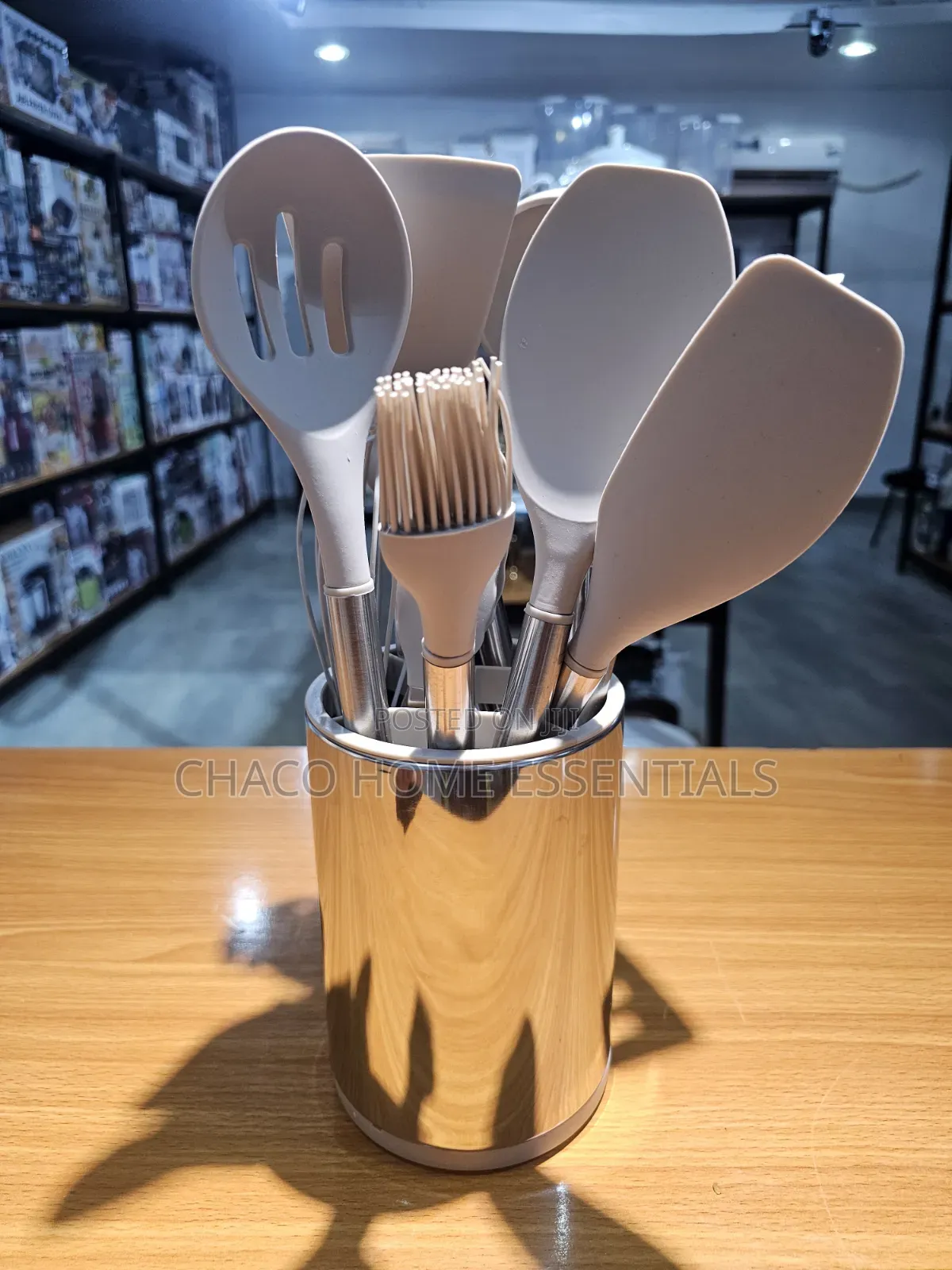12-Piece Silicone Kitchen Utensil Set With Stainless Steel Handles