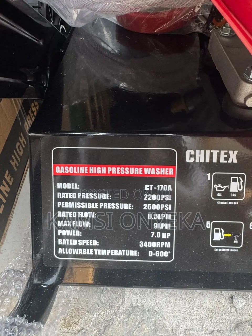 Gasoline Pressure Washer 2200 Psi