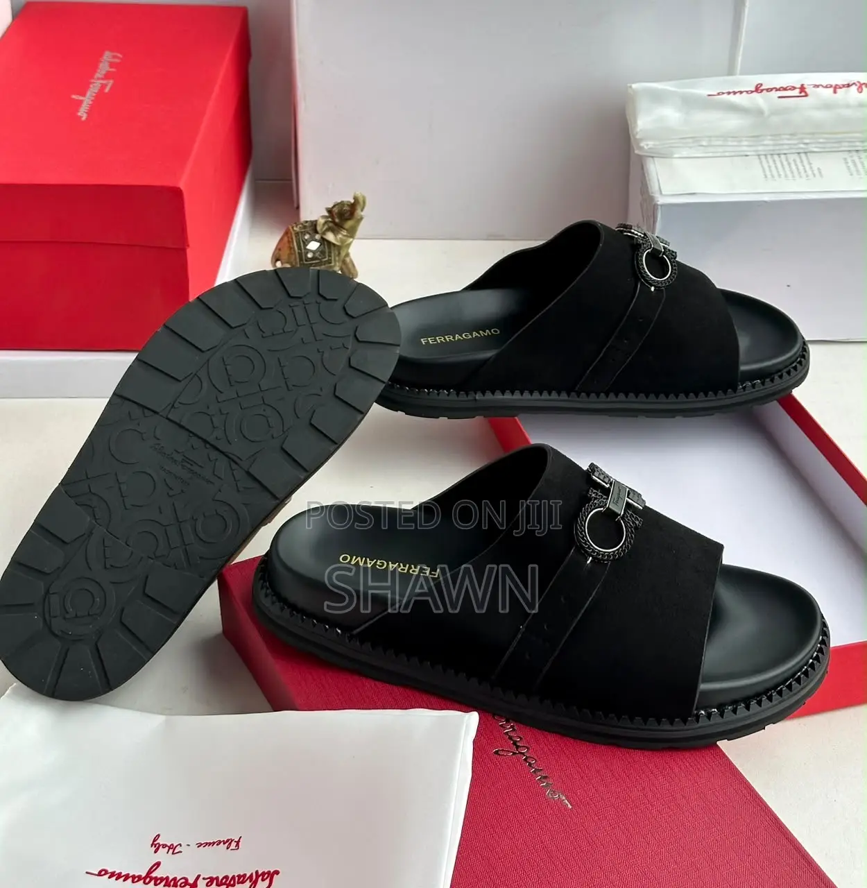 Salvatore Ferragamo Suede Slippers
