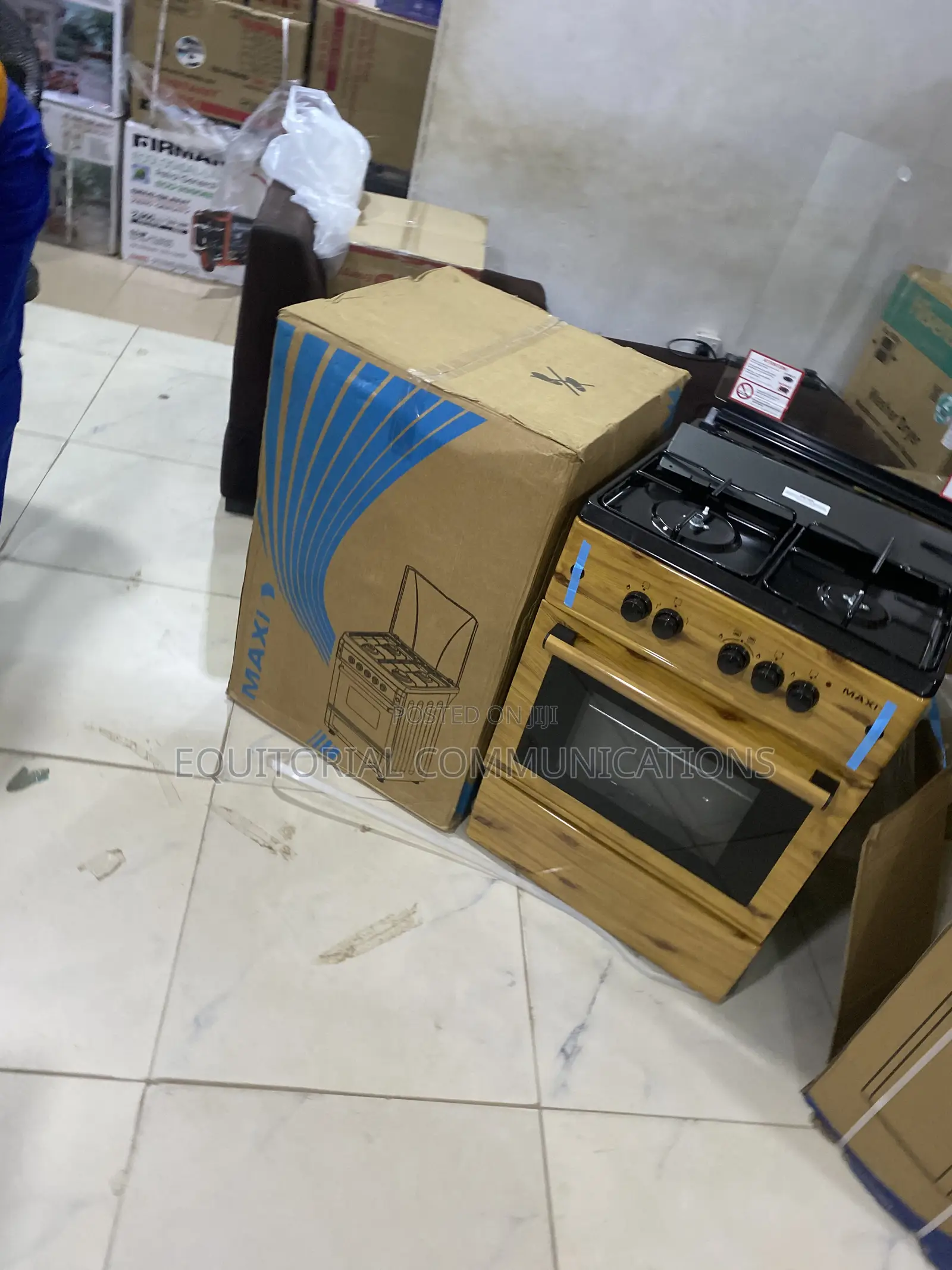 Maxi 6060 3+1 Wood Gas Cooker –Modern Standing Cooker for Home Kitchen
